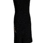 Jessica McClintock Vintage  Black Asymmetrical One Shoulder Cocktail Dress Photo 0