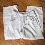 ZARA  Linen Wide Leg Jeans NWOT Photo 2