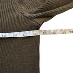 Talbots Petite XL Crewneck Sweater Pullover Olive Green Gold Buttons Fall Autumn Photo 5