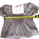 Old Navy Patriotic 4th Of July Smocked Top Short Sleeves Stretch Size XXL Photo 7