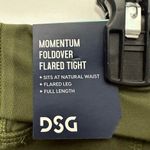 DSG Women’s Momentum Foldover Flare Tight Leggings Size XL Inky Olive Green NWT Photo 2