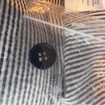 Talbots Woman Size 18W W Heritage Blue/White Striped Cropped Pants Back Pockets Photo 13