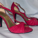Kelly & Katie  Pink Suede Heels Size 8.5 Photo 0