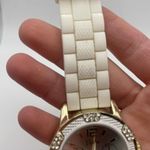 Working Women’s Vivani K9003WH Rubber Quartz Analog Wrist Watch Rhinestone Photo 5