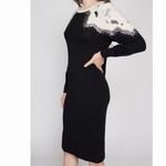 Carole M Vintage 80’s knit Angora sweater dress M 8 Photo 12