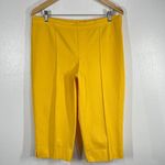 Isaac Mizrahi  Capri‎ 19' Pants Elastic Waist Pull On Yellow Size 14T Summer Chic Photo 1