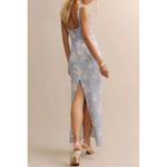 Reformation NWT  Reverie Dress Size 0 Bijou Blue Floral Maxi Formal Cocktail Photo 6