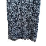 ZARA green black contrasting lace dress size Large Photo 6