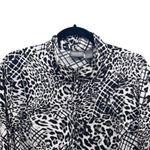 Chico's  Leopard Jacket Gray XL Or‎ 3 Photo 2