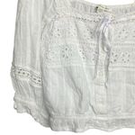 American Eagle Square neck crochet eyelet poof sleeve Cottagecore crop #755 Photo 5