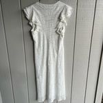 Amanda Uprichard  Cecelia Midi Dress in White Odyssey Lace Size XL Photo 6