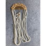 Long imitation Pearl comb Metal hairpin Hanfu Braiding hair accessories new Photo 1