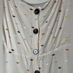 All in Favor  Cream Spaghetti Strap Dress with Buttons size M Photo 2