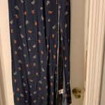 William B GUC  maxi slit navy floral skirt Photo 2