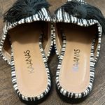 Kaanas  Cocuy Women’s striped‎ mule slides with tassels Navy and White Size 9 Photo 1