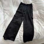 Babaton Aritzia Refined Satin Cargo Pants Black Women’s Size 4 Photo 6