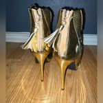 Liliana  Open Toe High Heel Stilettos Party Evening Women's Shoes size 8.5 Gold Photo 4