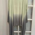 BCBGMAXAZRIA | Green Grey Ombre Open Front Wrap Cardigan High Low Size L NWOT Photo 8