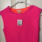 Silence + Noise urban outfitters pink stripe dress Photo 3