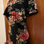 Heart & Hips 🆕  Black & Floral Off the Shoulder Dress Photo 5