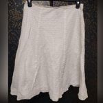 Eileen Fisher Textured White Align Skirt Photo 0
