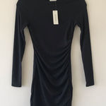 Harper Heritage Francesca’s  Ribbed Long Sleeved Ruched Dress, NWT Photo 0