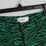KkCo Slit Trouser Green & Black Zebra Carpenter Pants Size XS Photo 8