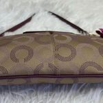 Coach y2k Purple Signature Canvas Wristlet Mini Purse Photo 3