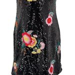 Forever 21  Full Sequin Floral Sleeveless Cross Back Retro Dress Photo 3