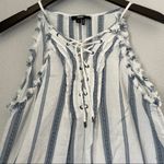 Paige Cotton Bria Halter Lace Up Tank Top Small Photo 4