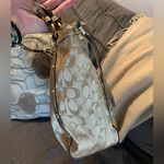 Coach Authentic LUREX METALLIC LEATHER W STUDS ZIP TOP SHOULDER BAG (EUC) Photo 6