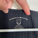 Preswick & Moore EUC  women’s solid black‎ ribbed textured sleeveless tank top L Photo 1