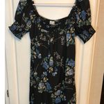 Francesca's Francesca’s Blue Rain blue/black floral mini dress, Size Small Photo 2
