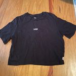 Vans  Cropped Tee Black Photo 0