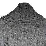 Athleta Womens Gray Cable Knit Cowl Neck Sweater Dress Long Sleeve Size Small Photo 6