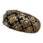 JOHN HARDY DOT DOME RING, .925/18K, SIZE 7 Silver Gold Crafted Ring Photo 5