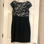 ALYX Dress Women’s Floral on Top Pencil Skirt on Bottom with Waist Belt Size 10 Black Photo 2