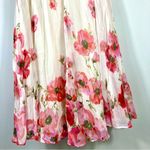 Zimmermann Lightburst Floral Cotton Silk Maxi Skirt Cream Red Flora US 4 NEW Photo 14