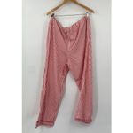 J.Crew Candy Apple Pajama Pants Set in Striped Cotton Poplin XL Photo 6