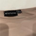 Pretty Little Thing Beige Long Sleeve Bodysuit Photo 3