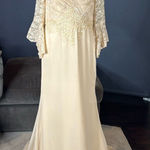 Women’s Full Length Chiffon & Lace Dress Mother of the Bride or Groom Size 10 Photo 0