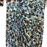 Connected Apparel Blue Sheath Cinched waist Dress Short Sleeve Crew Neck Photo 4