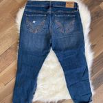 Hollister  Boyfriend Distressed Ultra Low Rise Blue Jeans Size 5 /27 Photo 4