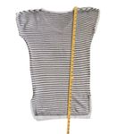 Tahari V-Neck Black & White Striped, Knit Beach Cover-Up Sleeveless Dress - Size Photo 4