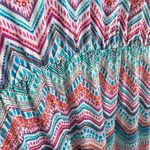 Three Seasons Maternity Colorful Zig Zag Sleeveless Stretchy V Photo 3