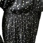 Gap Flowy Long Sleeve Mini Dress – Black & White Dotted, Size Medium Photo 6