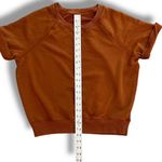 Aerie  Short Sleeve Crew Neck Sweatshirt Rust Orange Size XS Baggy Oversized Photo 7