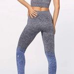 Lululemon Grey & Blue Heathered Ombré Seamless Balance & Resist Leggings Photo 2