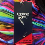 Reebok  Glasswork Bust Minimizing Soft Cup Tankini Bathing Suit Top, Size 10 NWT Photo 4