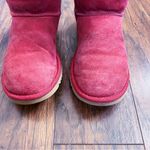 UGG  • Classic Short Boot 5825 burgundy maroon pink suede sheepskin shearling mid Photo 2
